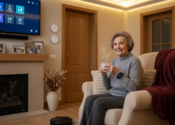 Beste zorgtechnologie voor zelfstandig wonen - een warme en veilige thuisomgeving met slimme technologieën zoals bewegingssensoren, slimme verlichting en een smartwatch." Laat me weten als je nog meer hulp nodig hebt!